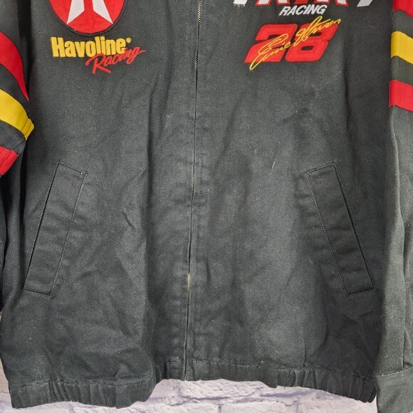 Chase Authentics NASCAR Earnie Irvan #28 RYR Racing Full Zip Black Medium Jacket - Picture 7 of 16